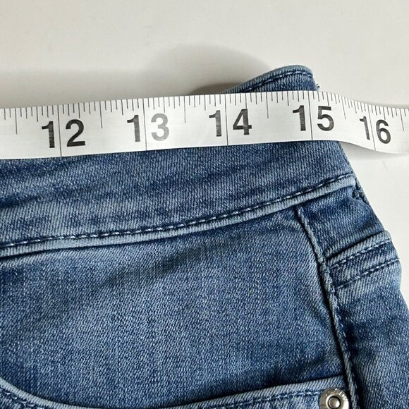 NYDJ Women's Marilyn Straight Lift X Tuck Technology Blue size 10 Cuffed Capri - Picture 5 of 14